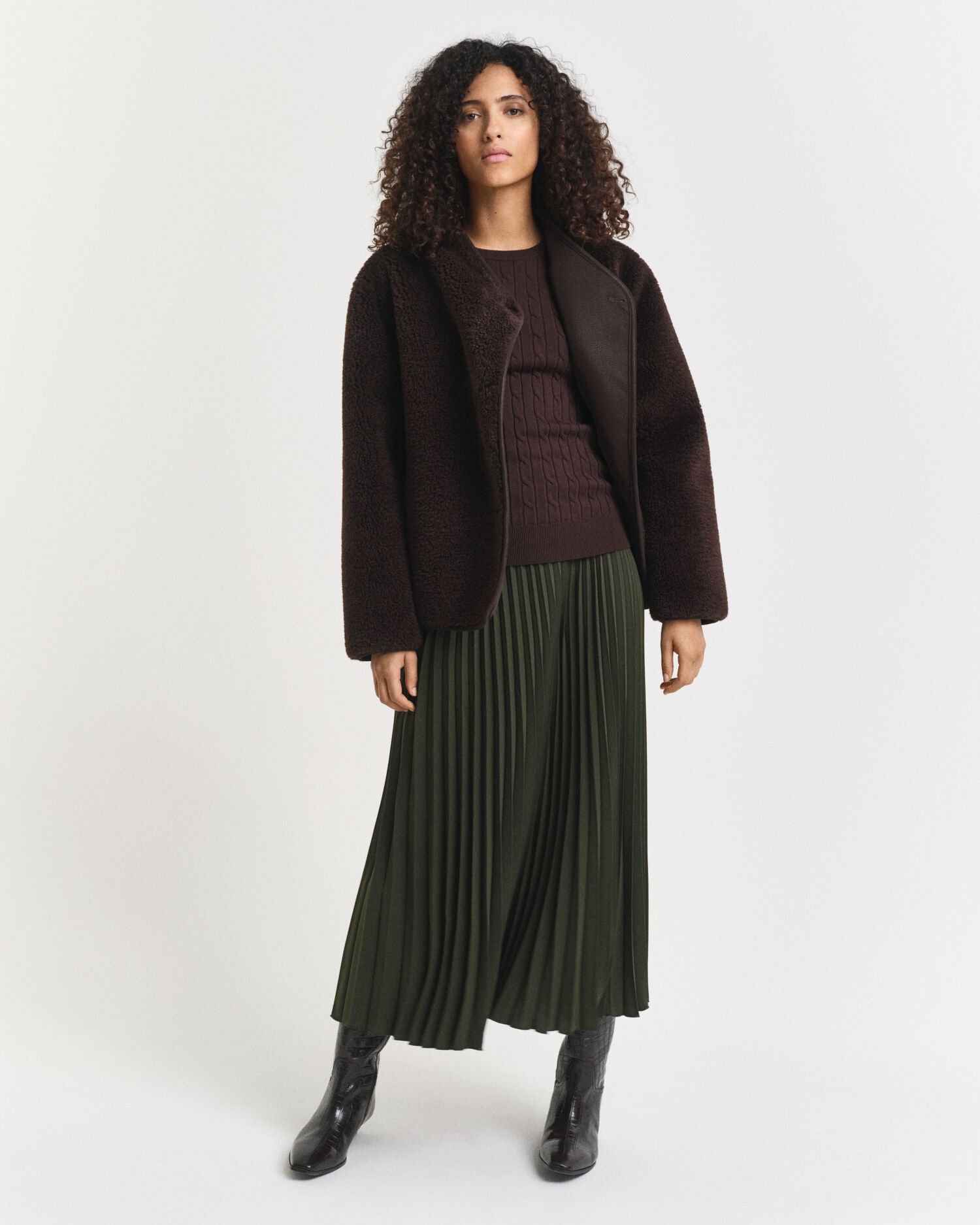 Kabeltrui met ronde hals