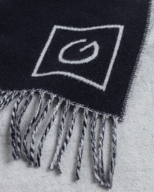 Dubbelzijdige wollen sjaal