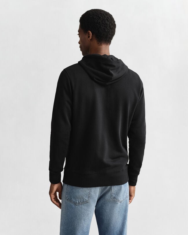 Shield hoodie met ritssluiting