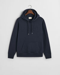Hoodie met gebosseleerd logo