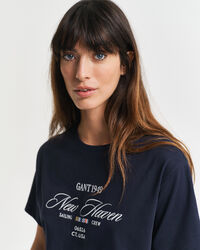 Sailing Graphic T-shirt met ronde hals