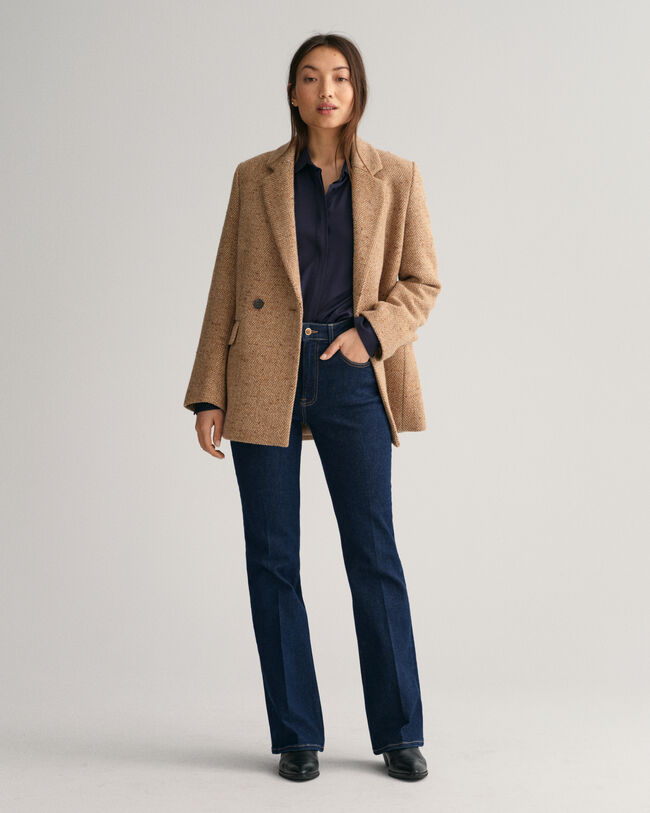 Regular Fit satijnen overhemd