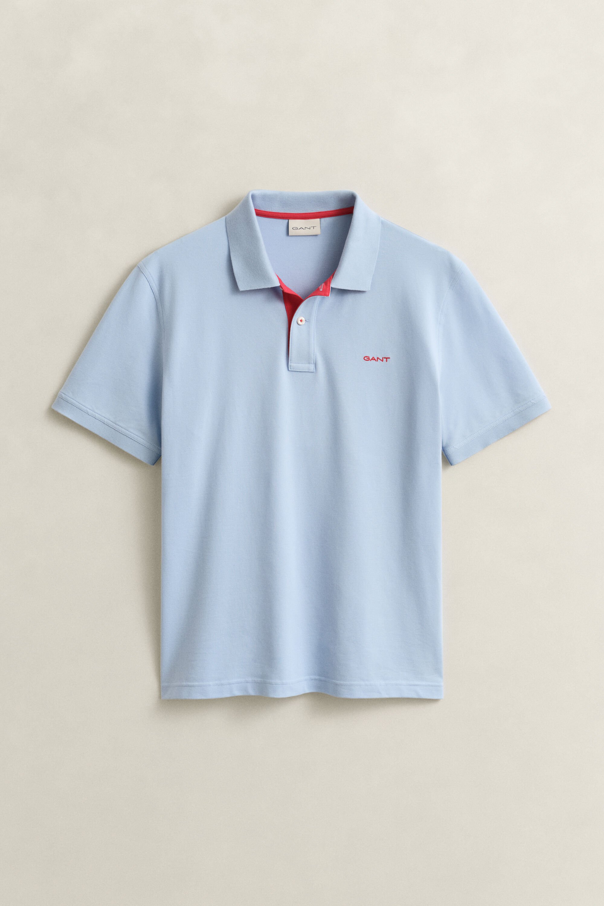 Piqué poloshirt met contrasterend detail