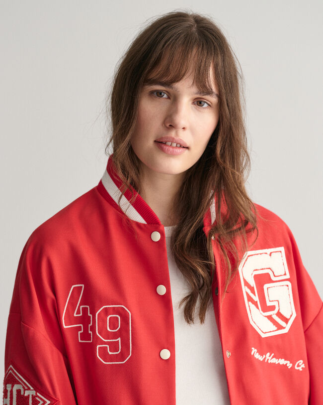 Cropped GANT Varsity Jacket