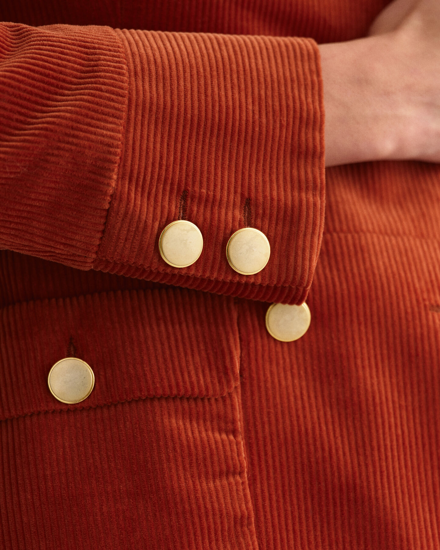 Slim Fit blazer van corduroy