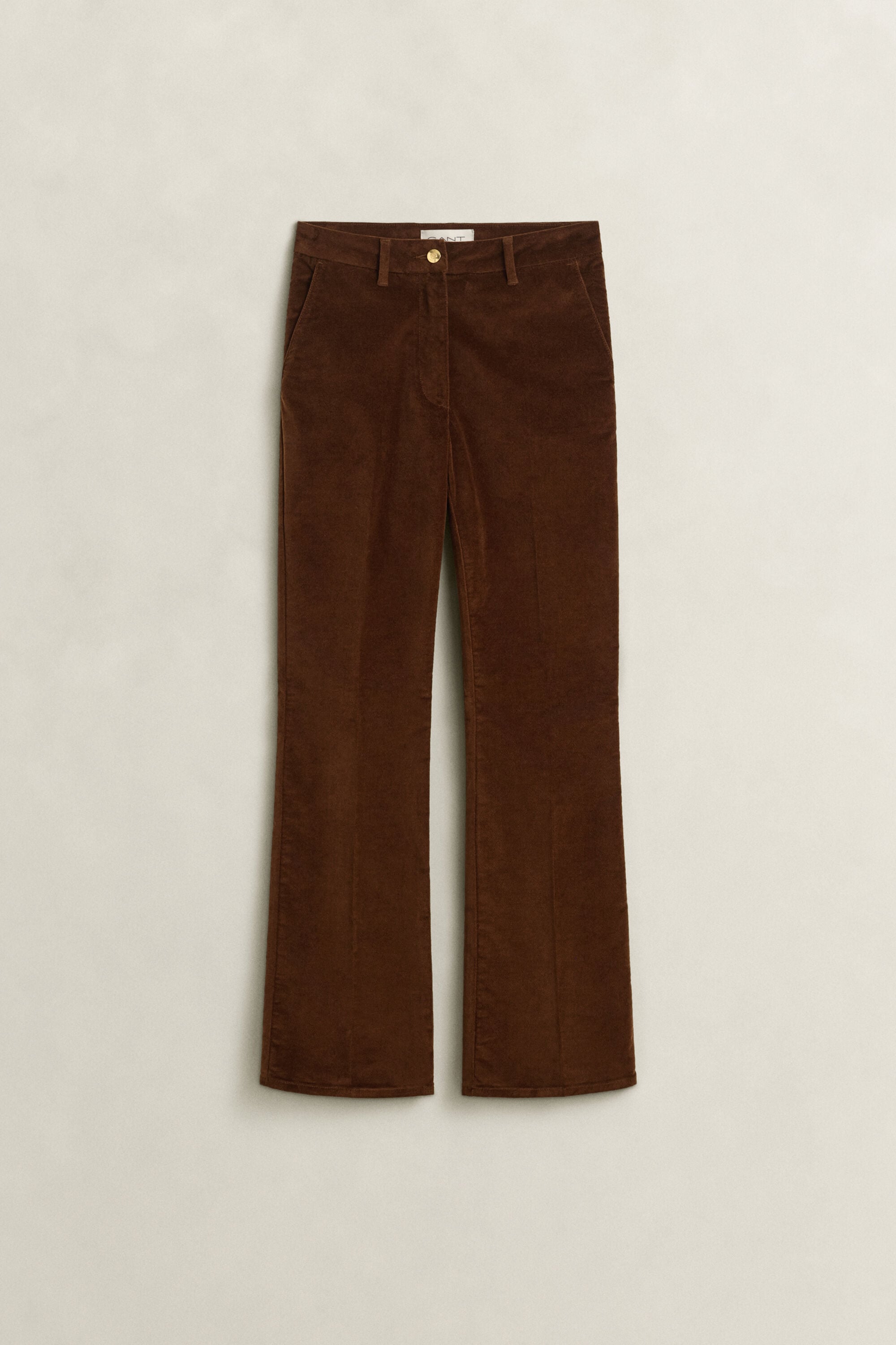 Fluwelen broek met wijduitlopende pijpen
