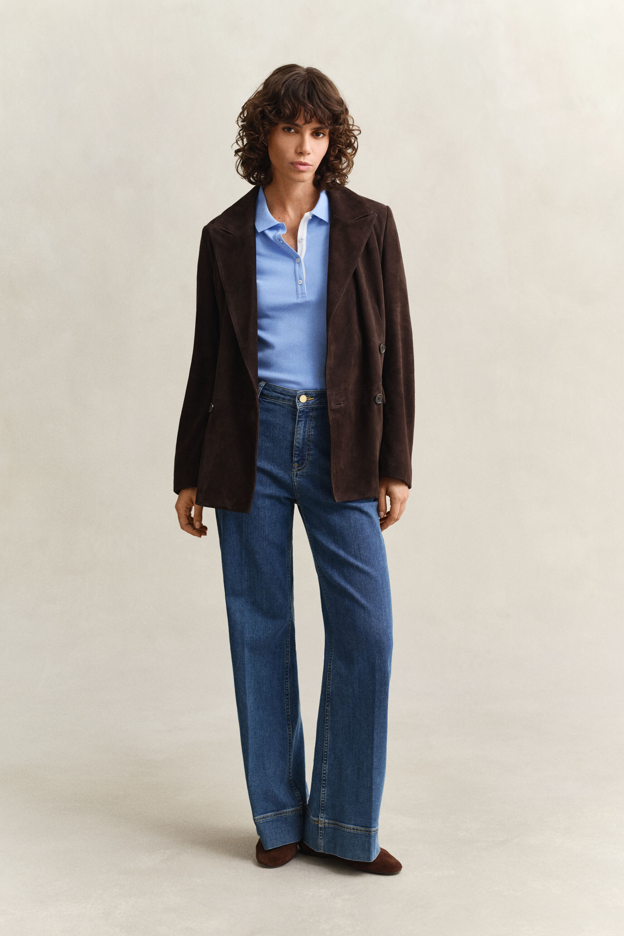 Piqué poloshirt met contrasterend detail