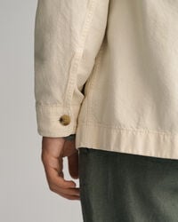 Speciaal geverfd overshirt van katoen en linnen