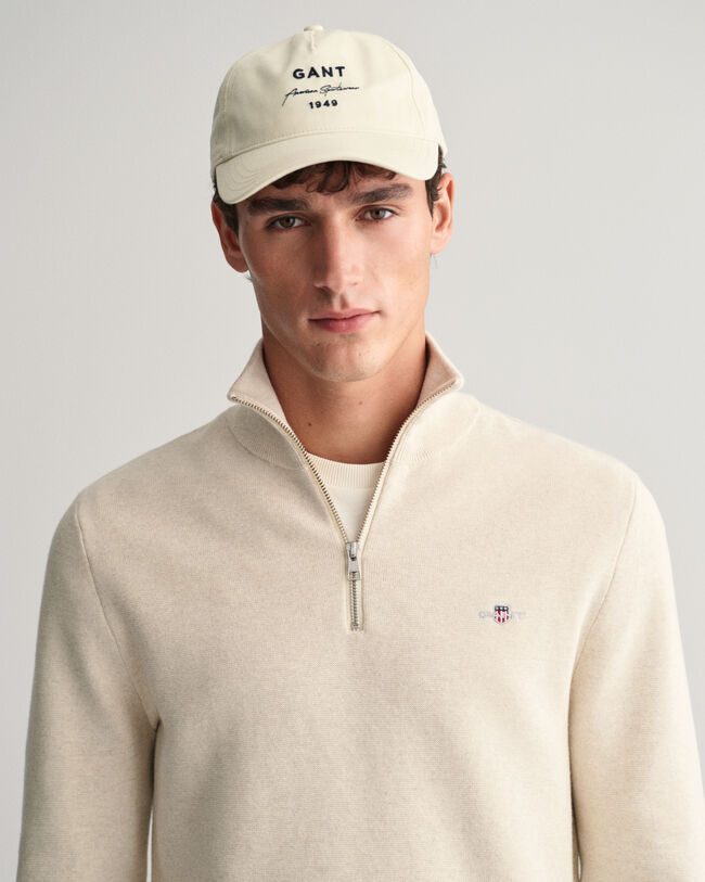 Milano Knit katoenen trui met korte rits