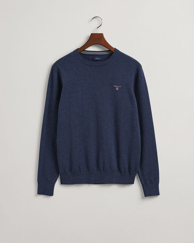 Classic katoenen trui met ronde hals