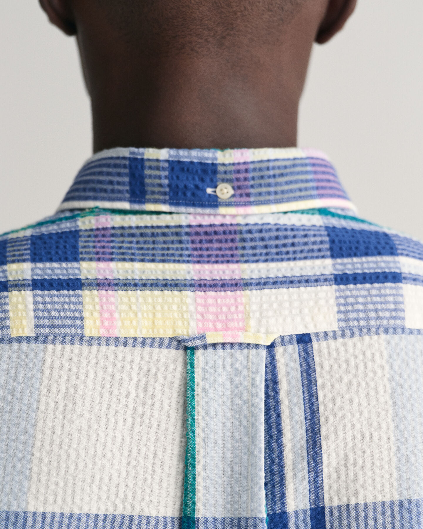 Regular Fit Seersucker Madras overhemd