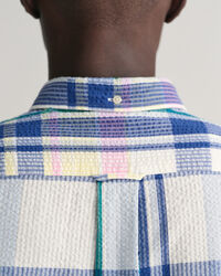 Regular Fit Seersucker Madras overhemd