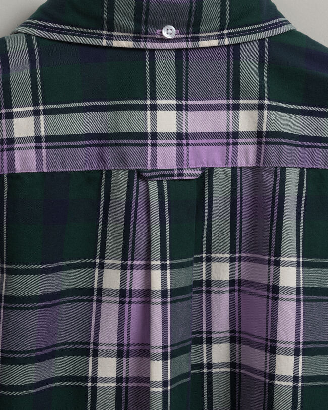 Oversized overhemd van geruite keperstof