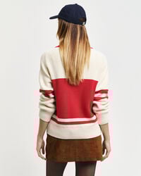 GANT Varsity sweater met V-hals van katoen