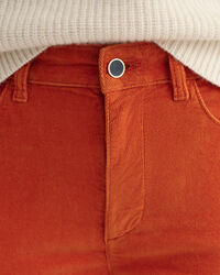 Farla Slim Fit cropped jeans van corduroy