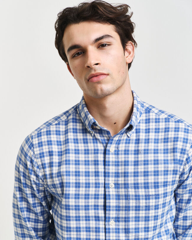 Regular Fit geruit flanellen overhemd