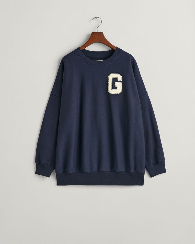 Oversized G-sweatshirt met ronde hals