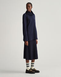 Lounge sweater met rolkraag