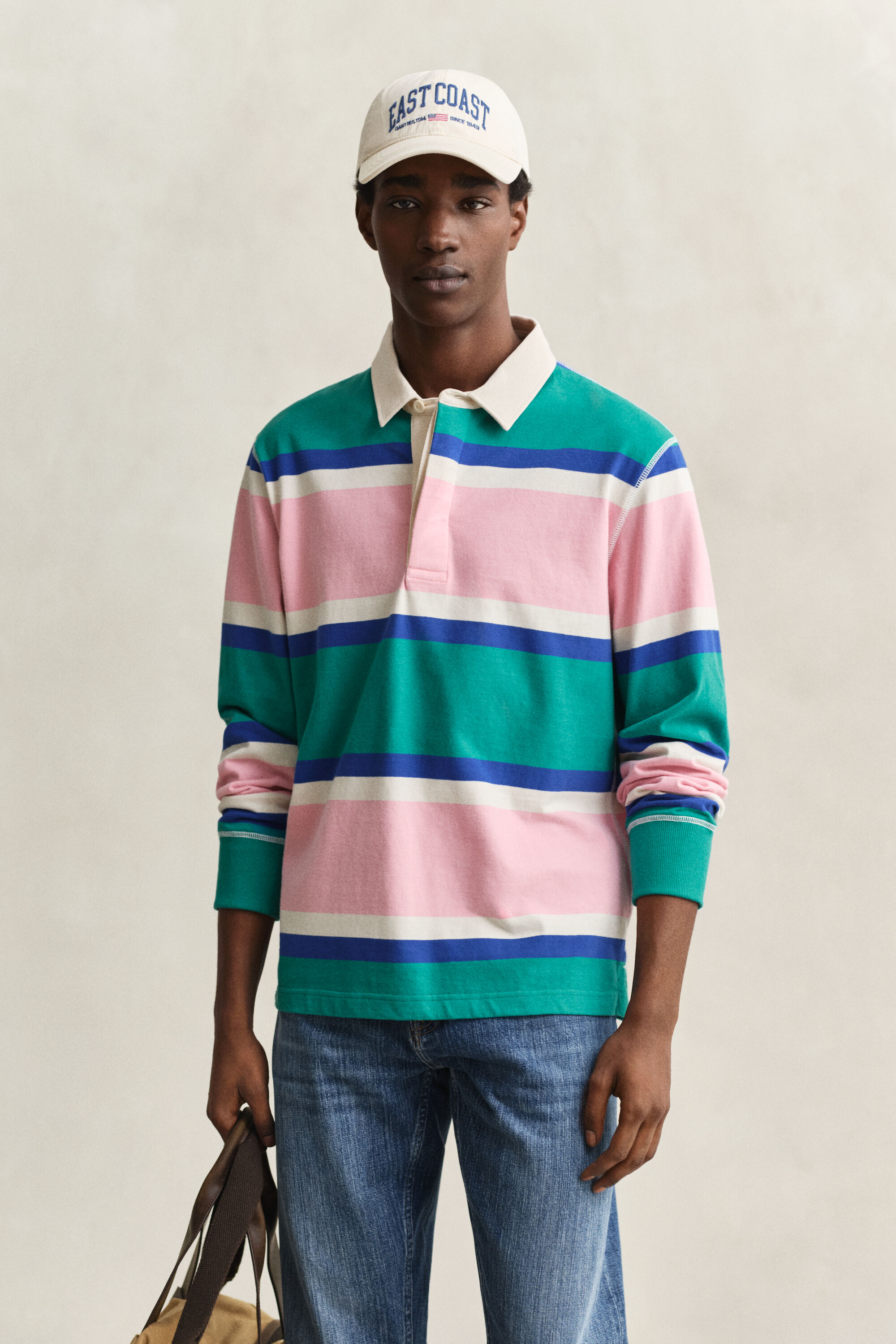 Rugger met blokstrepen