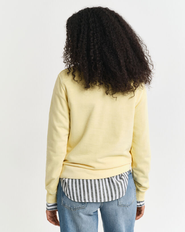 Sunfaded sweatshirt met ronde hals