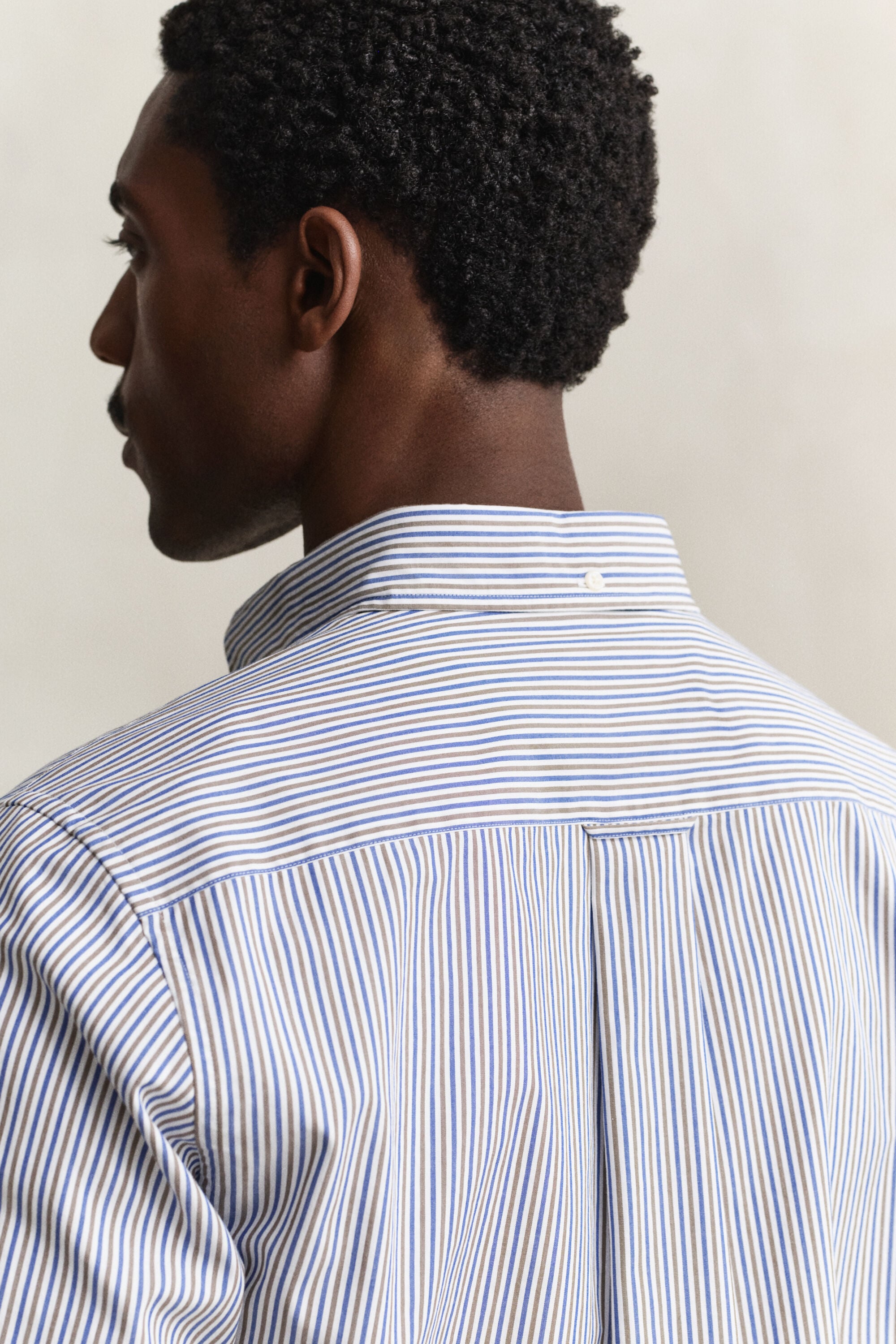 Poplin overhemd met strepen