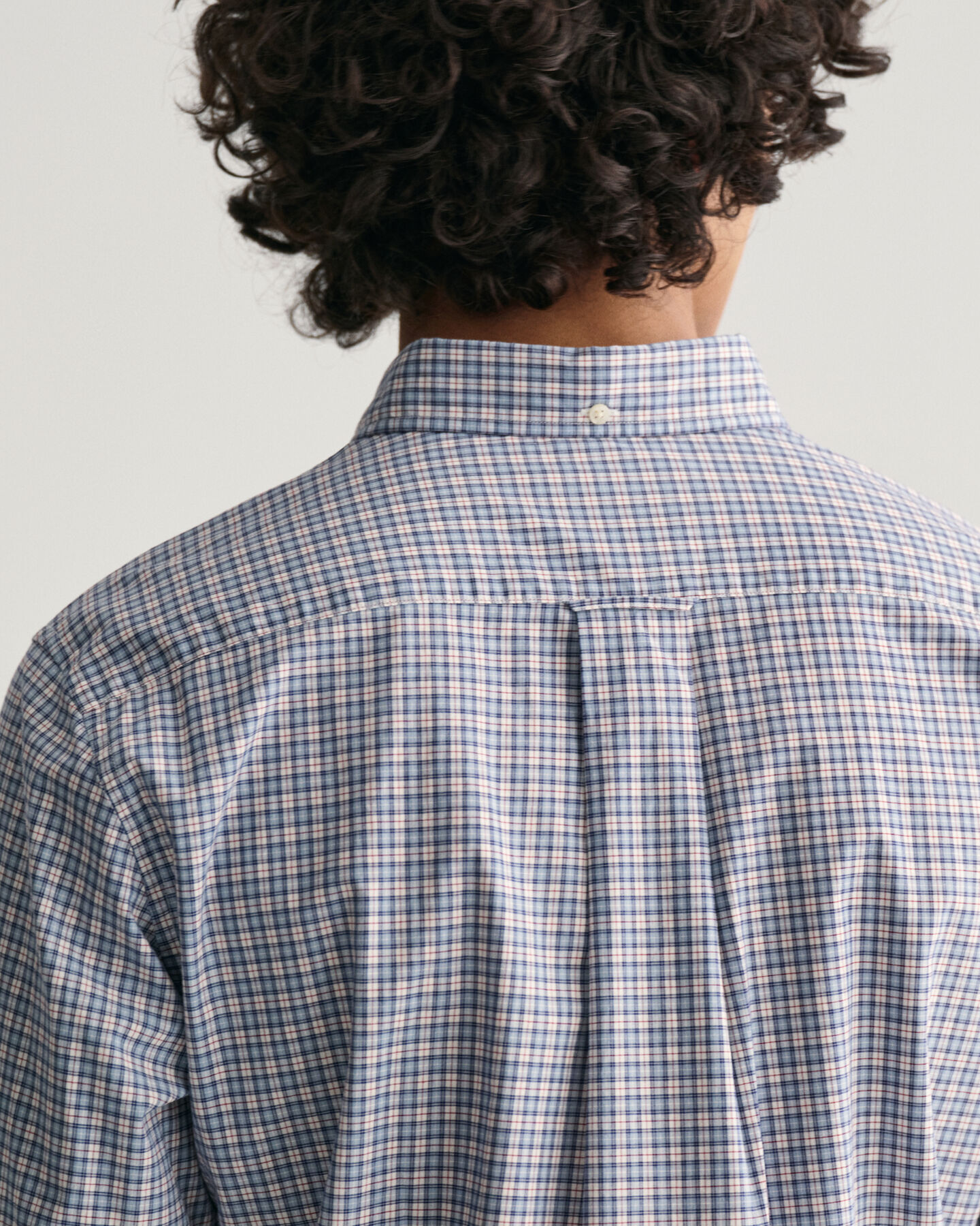 Regular Fit overhemd van poplin met klein ruitje