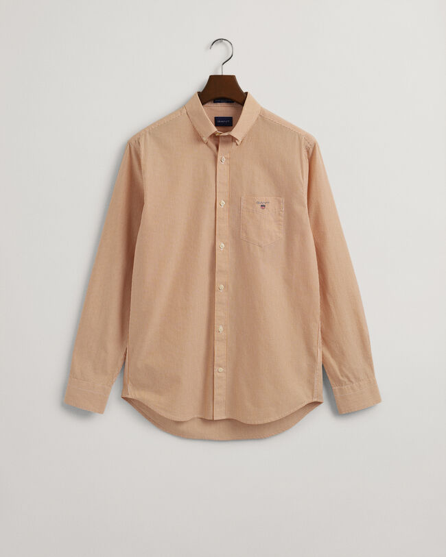 Regular Fit overhemd met Bankerstreepje van poplin