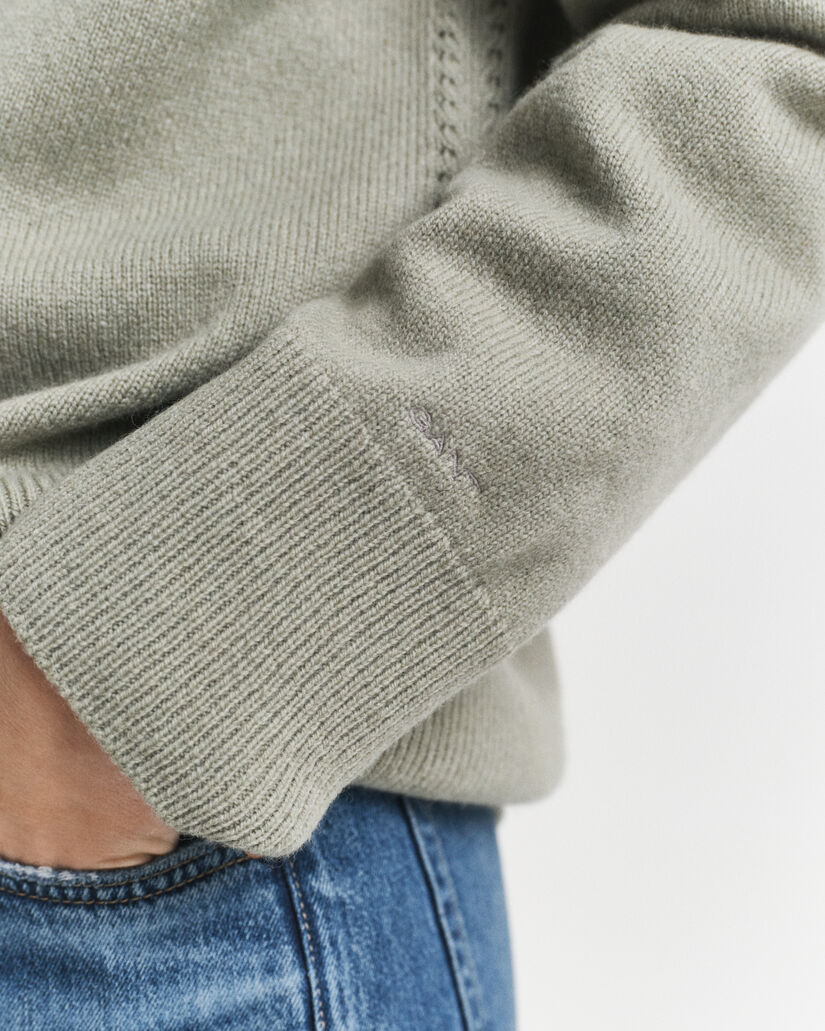 Vest van een wol-kasjmiermix