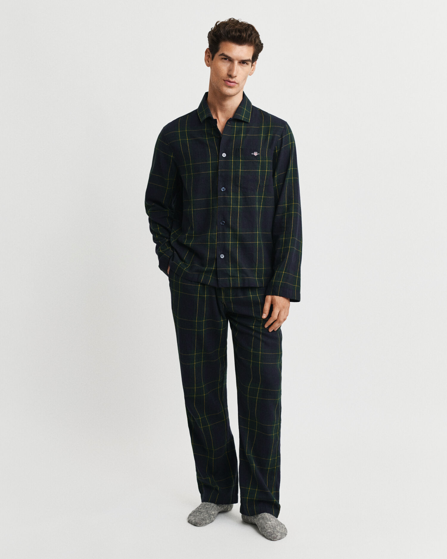 Cadeauset met geruite flanellen pyjama