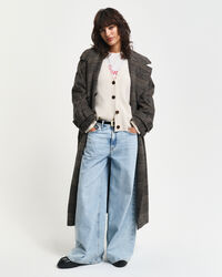 Vest met V-hals en visgraatmotief