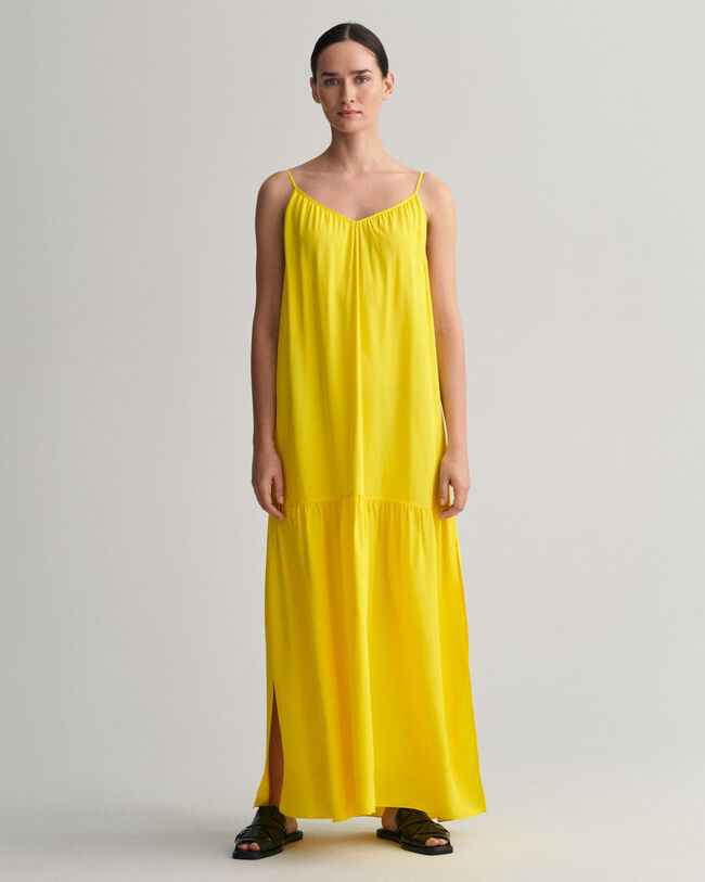 Maxi-jurk met spaghettibandjes