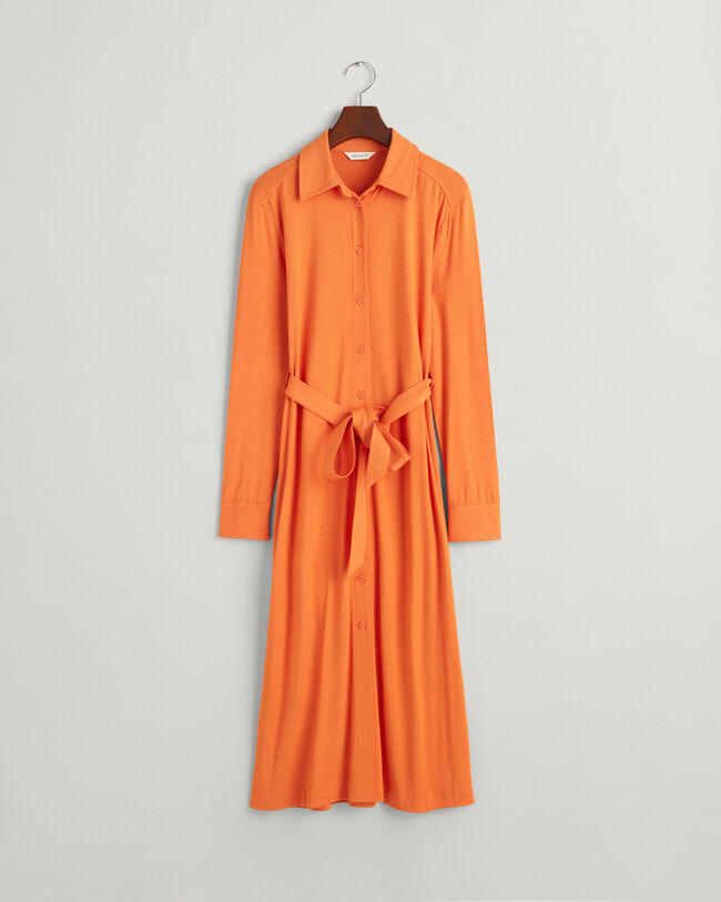 Slim Fit jersey overhemdjurk