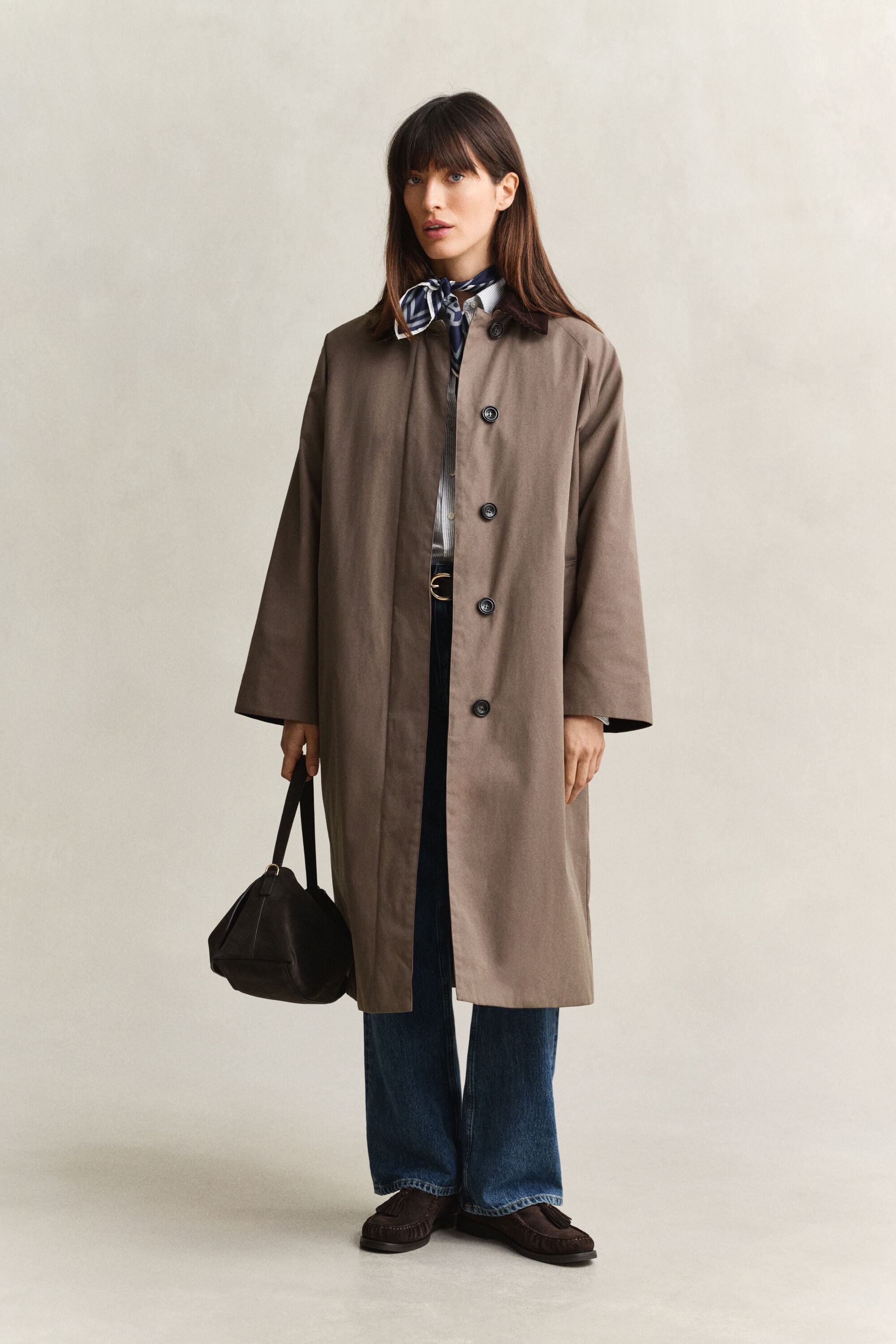 Gewatteerde Car Coat jas
