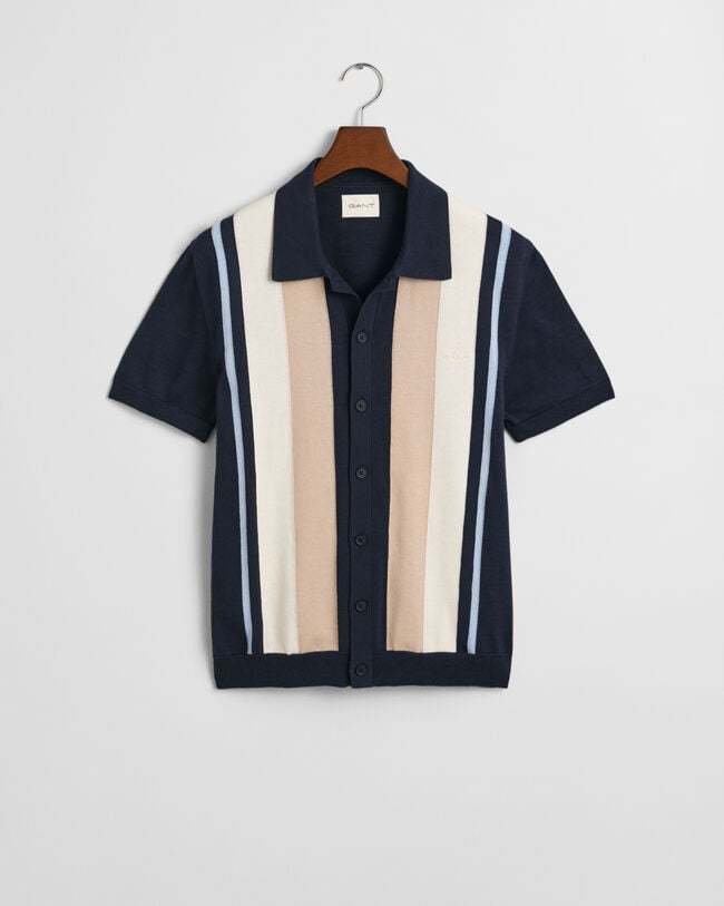 Katoenen poloshirt met kleurblokken