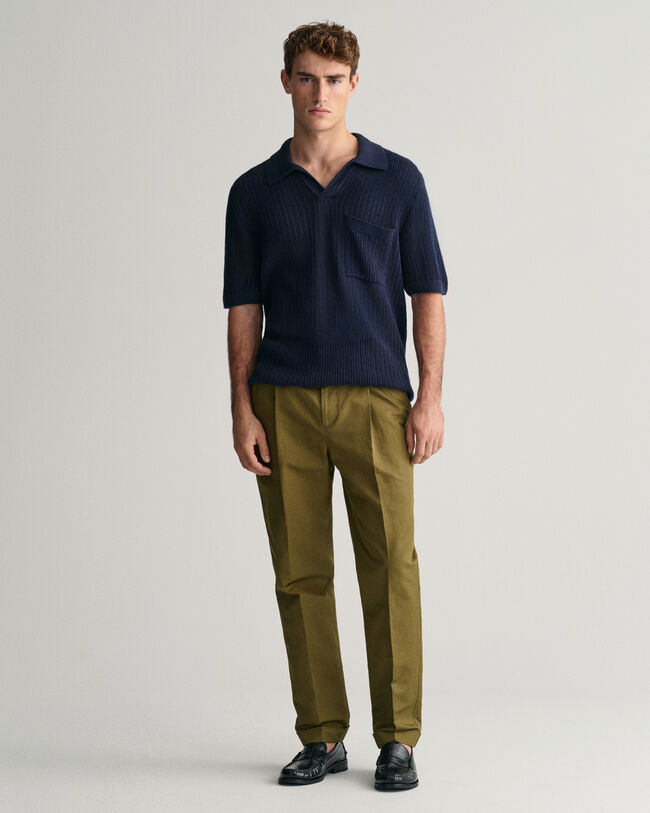 Regular Fit kostuumbroek van katoen