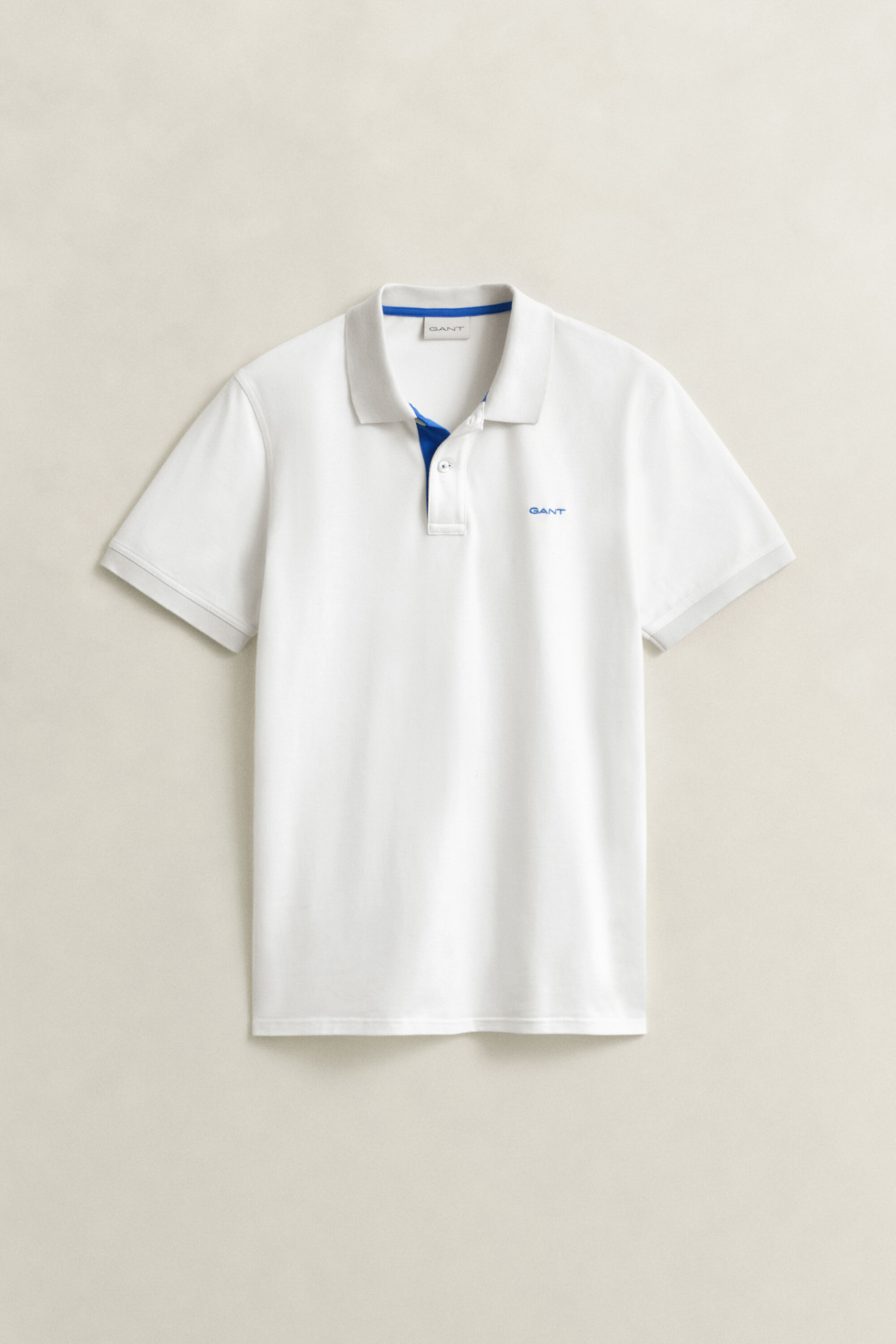 Piqué poloshirt met contrasterend detail
