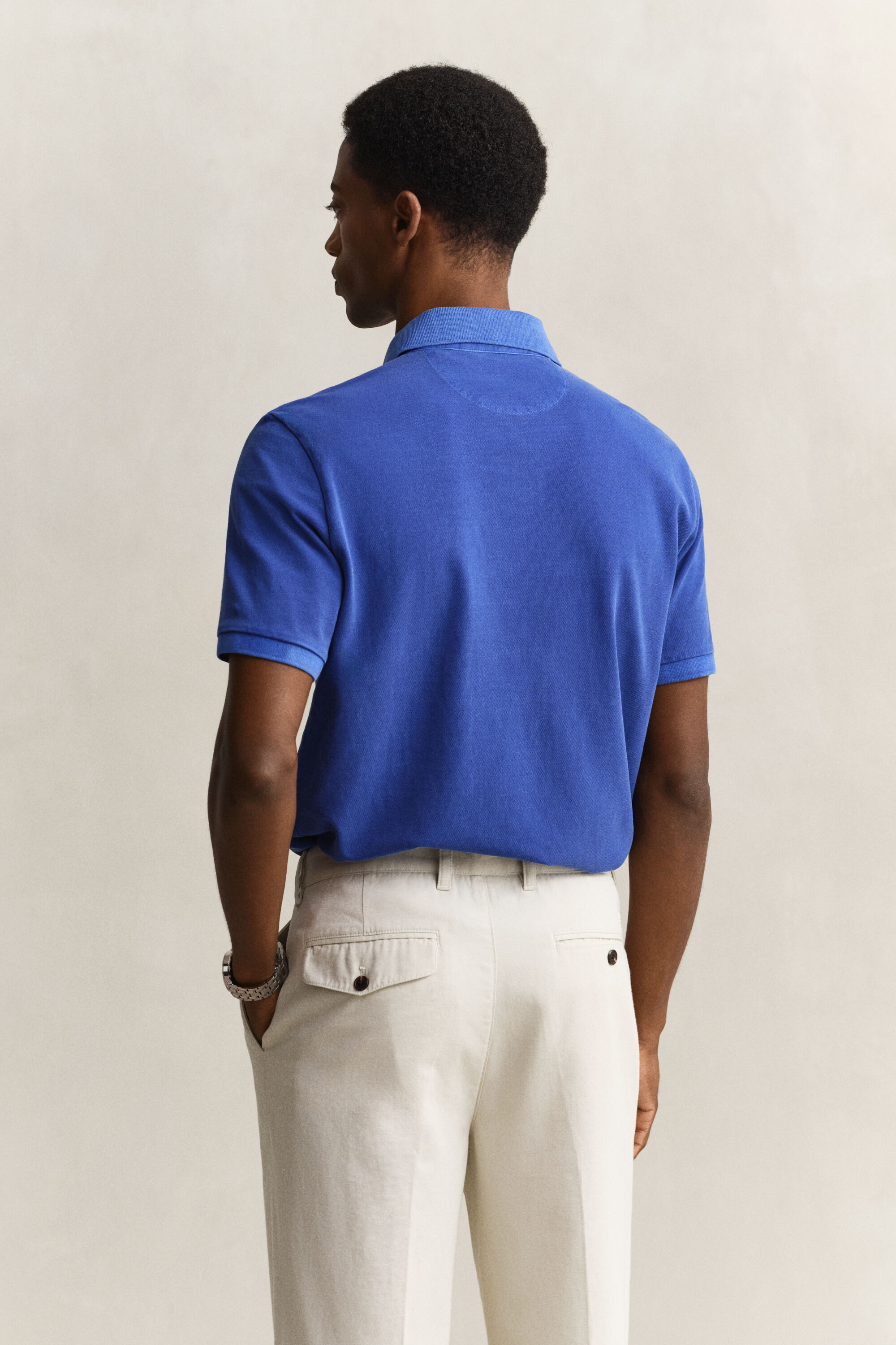 Zonverbleekt poloshirt