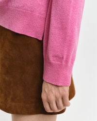 Trui met ronde hals van buitengewoon zachte lamswol