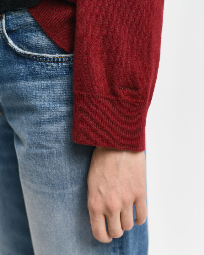 Trui met ronde hals van buitengewoon zachte lamswol