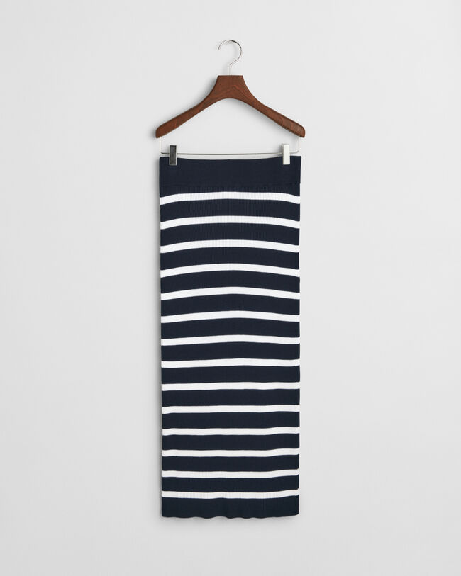 Gebreide rok met strepen