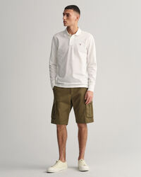 Original piqu&eacute; poloshirt met lange mouwen