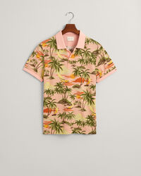Hawaiian Print poloshirt