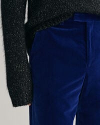 Fluwelen kostuumbroek