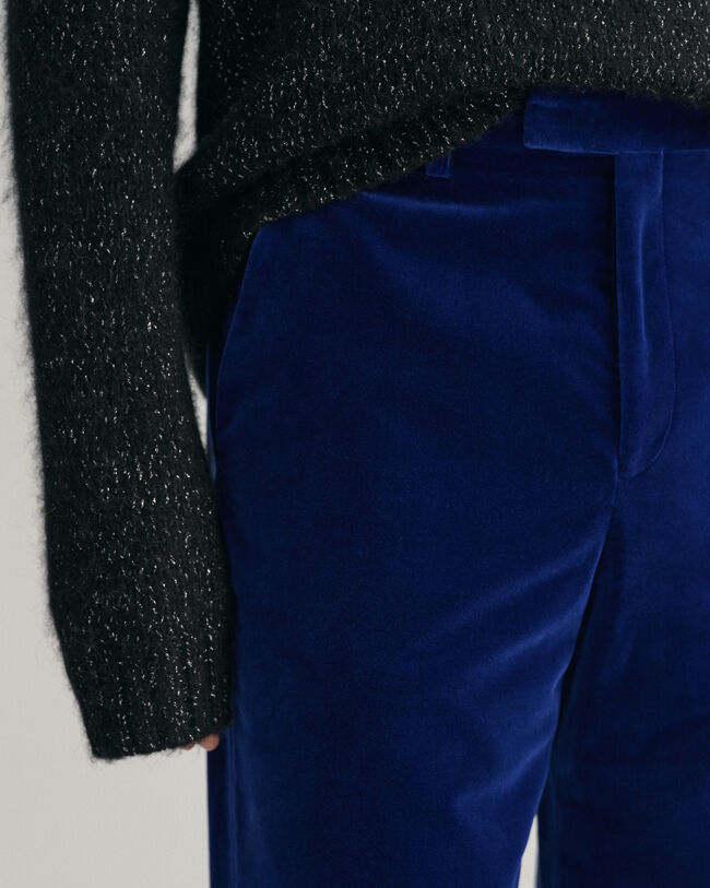 Fluwelen kostuumbroek