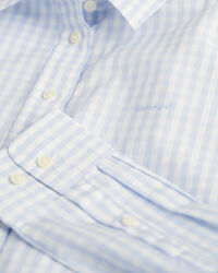 Regular Fit poplin overhemd met Gingham-ruitje