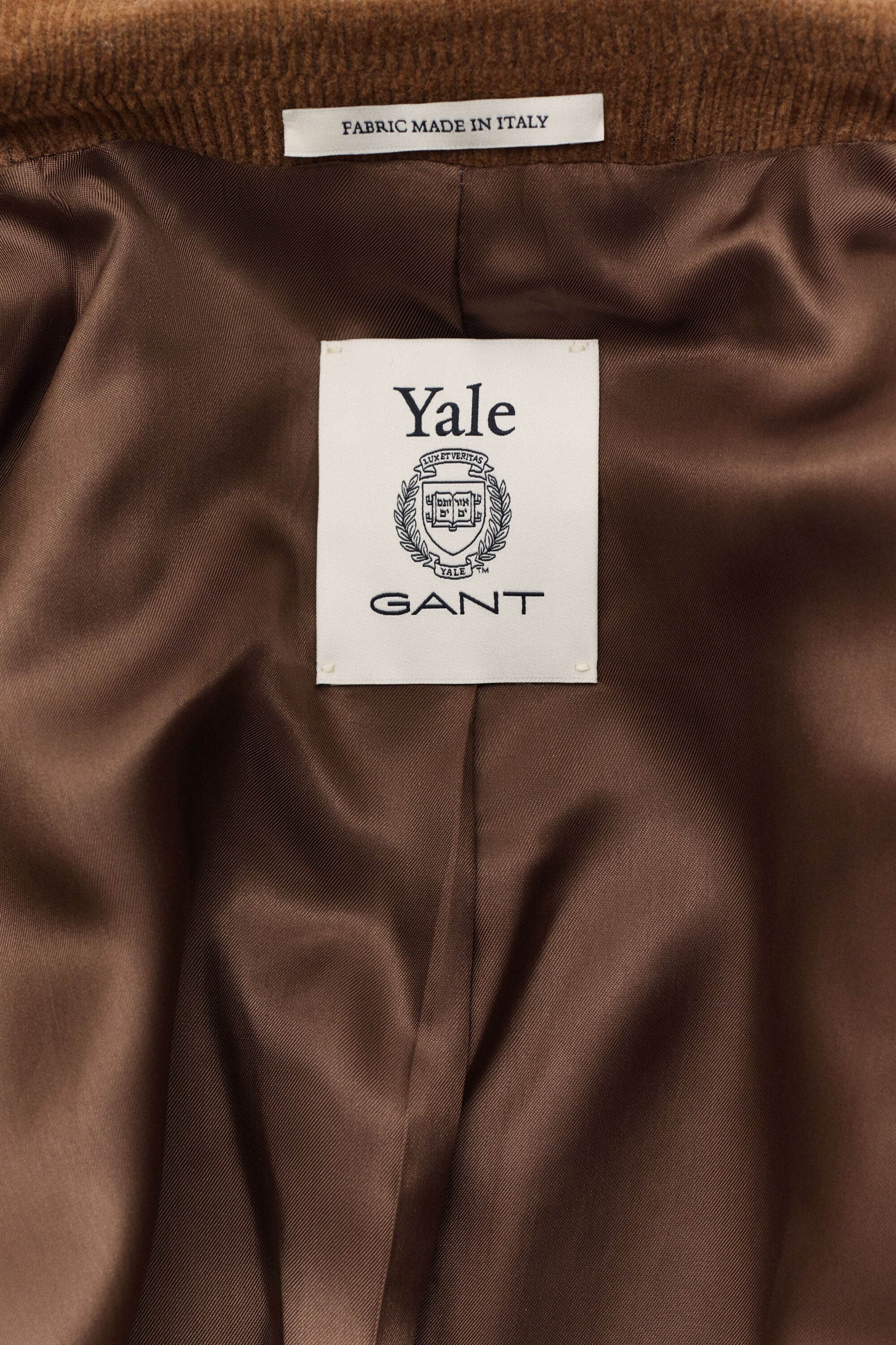 Gant x Yale blazer van wollen ribfluweel