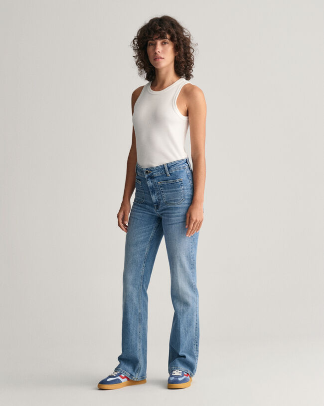 Slim Fit flared jeans