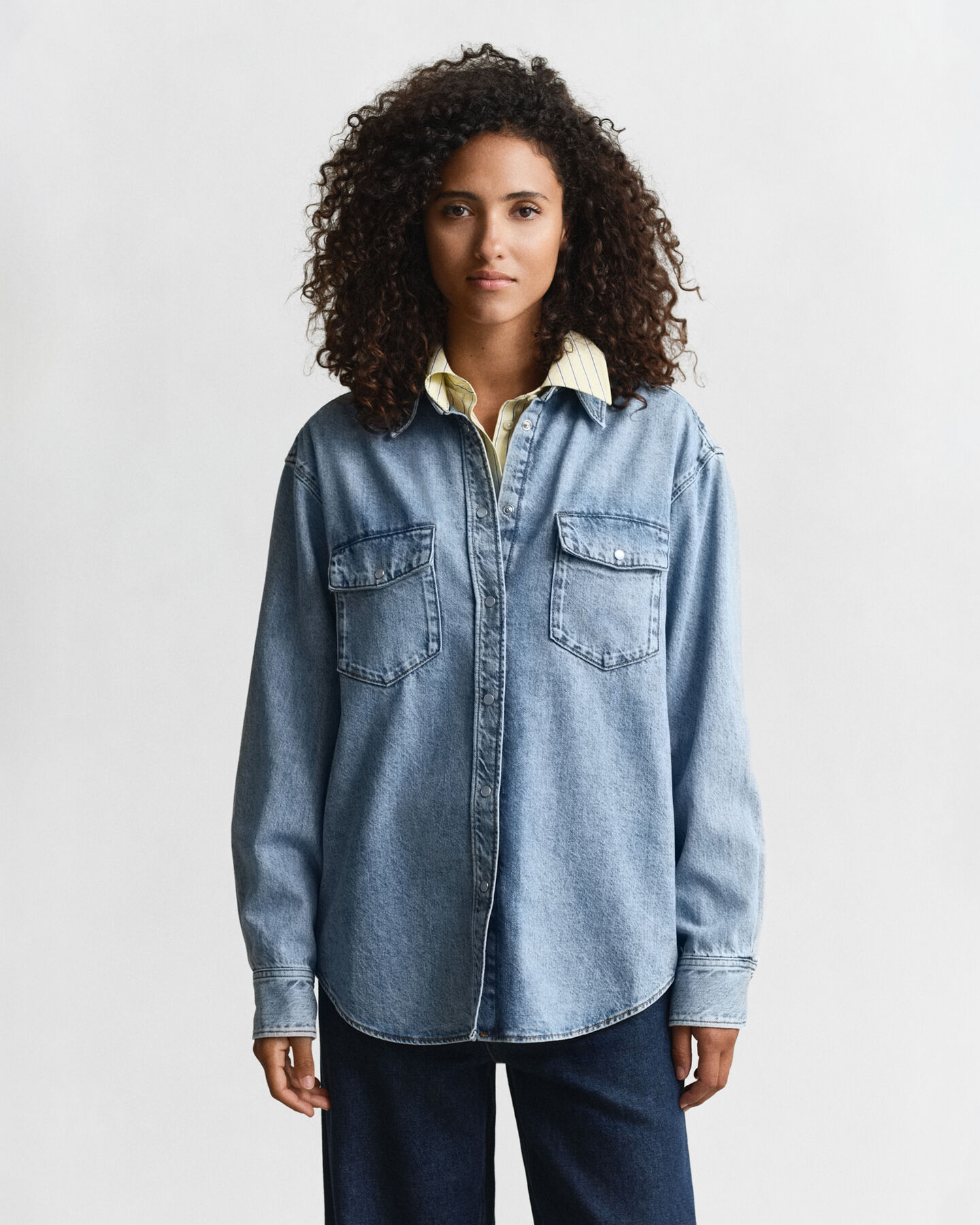 Relaxed Fit denim overhemd