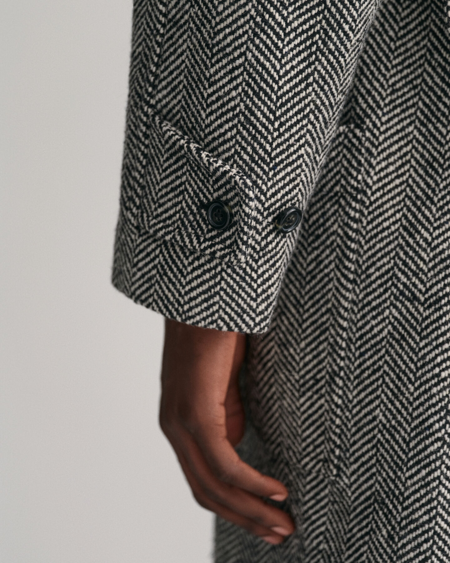 Balmacaan wollen jas