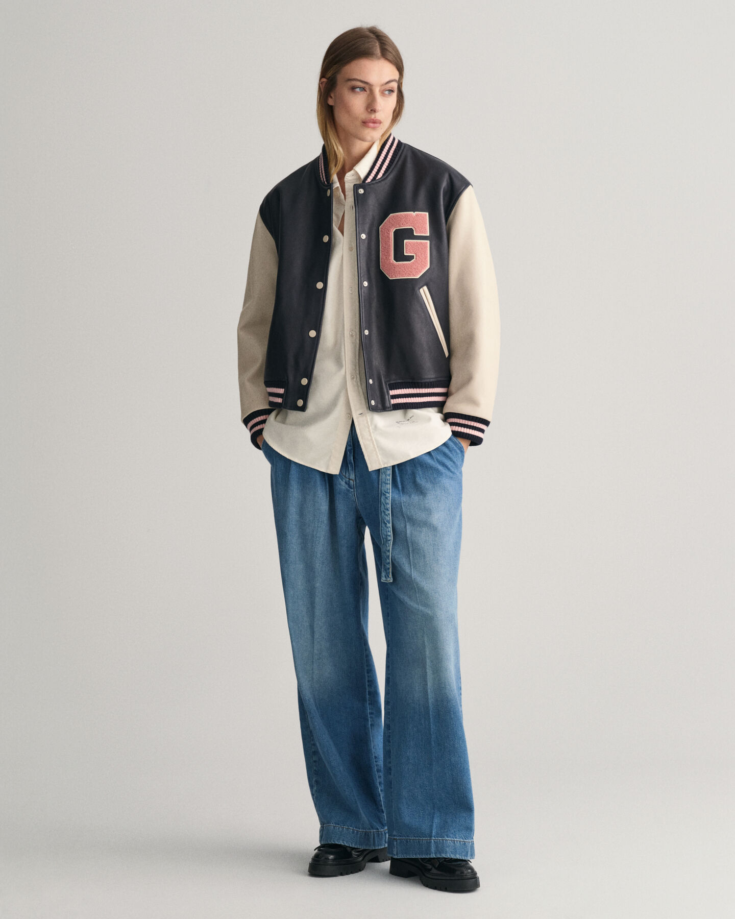 Leren GANT Varsity Jacket